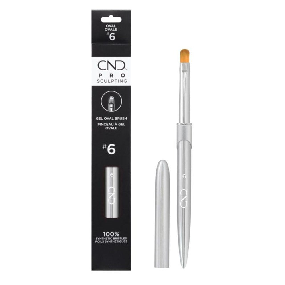 CND Pro Sculpting Brush - Gel Oval Brush #6
