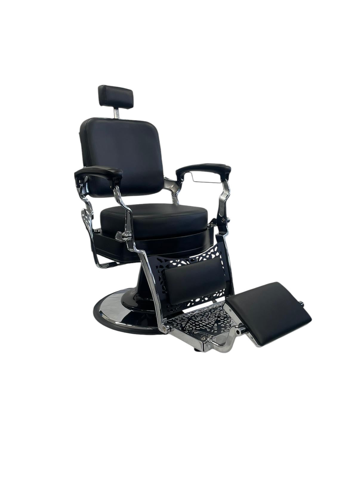 Beauty Plus Noosa Premium Barber Chair – Black/Chrome