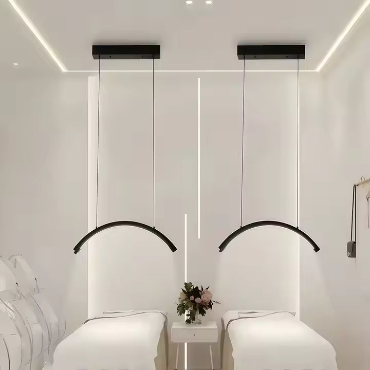 Beauty Plus Professional LED 28″ Ceiling Mounted Lamp Black