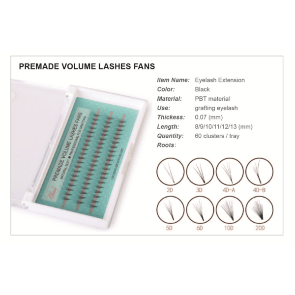 Blinc - 4d - 10mm - 0.07 - C - Premade Volume Lashes