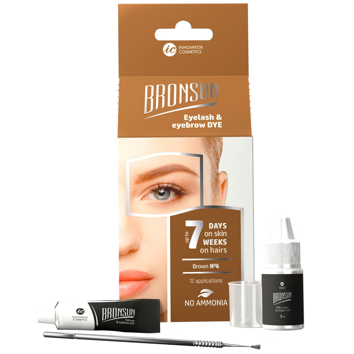 Bronsun Eyelash & Eyebrow Dye Homekit - Brown
