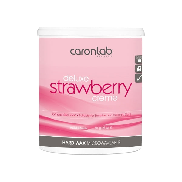 Caron Deluxe Strawberry Creme Hot Wax 800g - Microwaveable