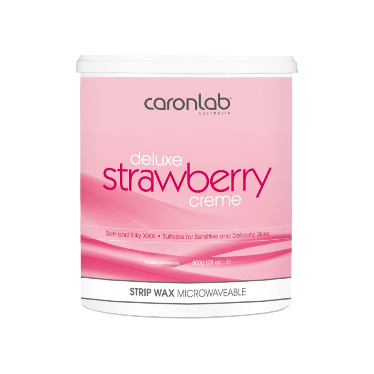 Caron Strawberry Crème Strip Wax 800g - Microwaveable