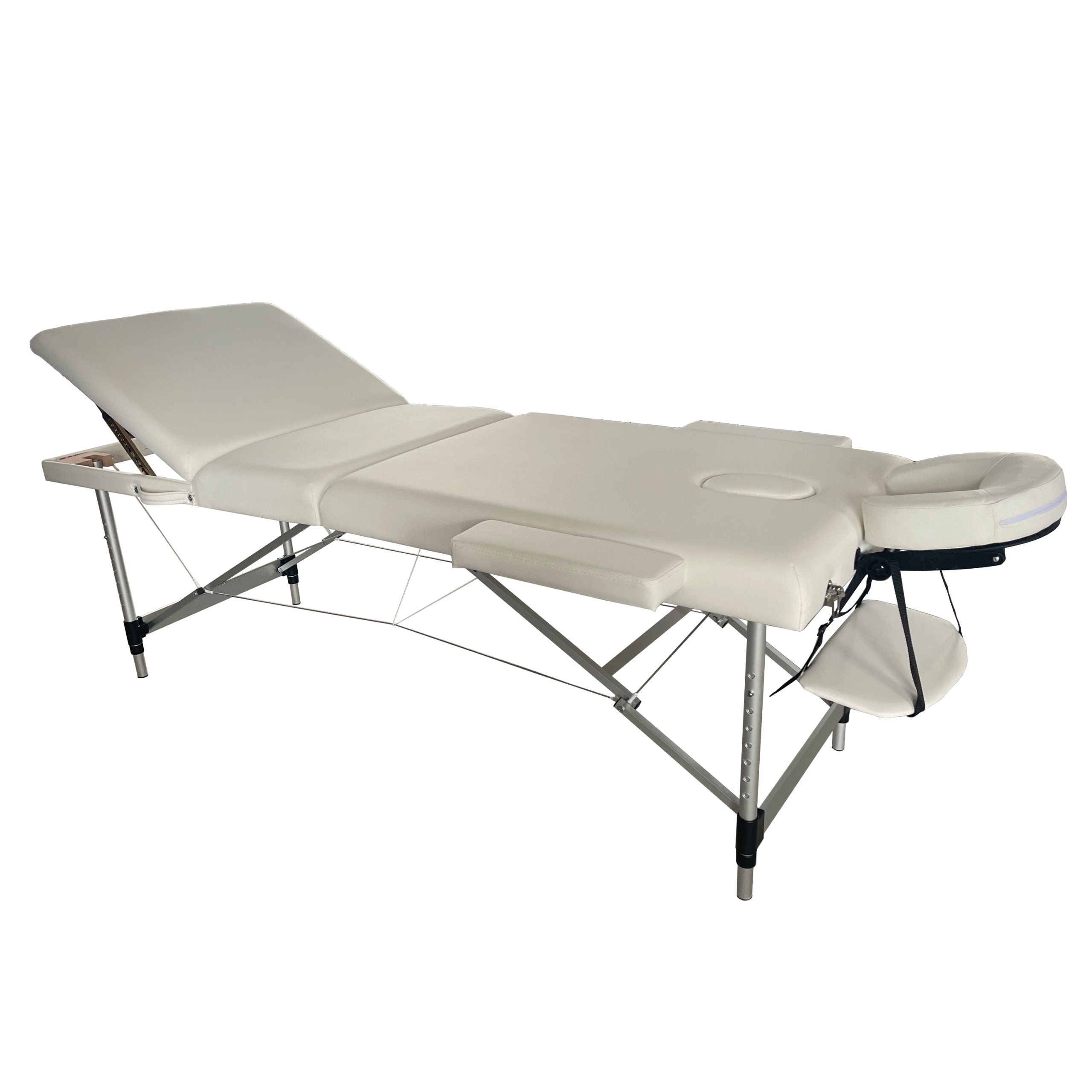Beauty Plus Premium Bluff Portable Massage Table White