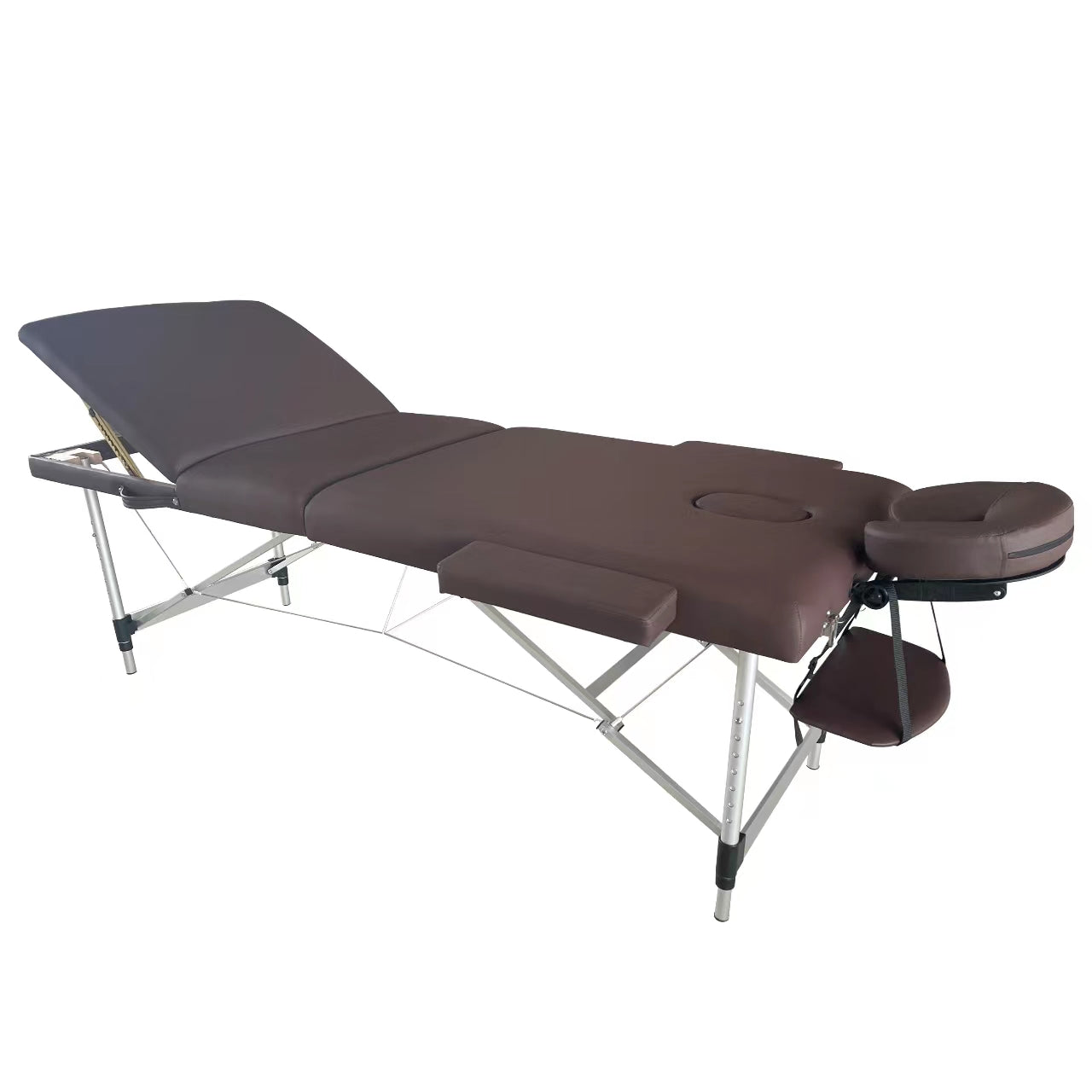 Beauty Plus Professional Bluff Portable Massage Table Chocolate Brown