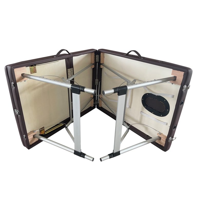 Beauty Plus Professional Bluff Portable Massage Table Chocolate Brown