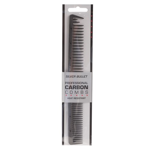Silver Bullet Carbon Wide Teeth Cutting Comb