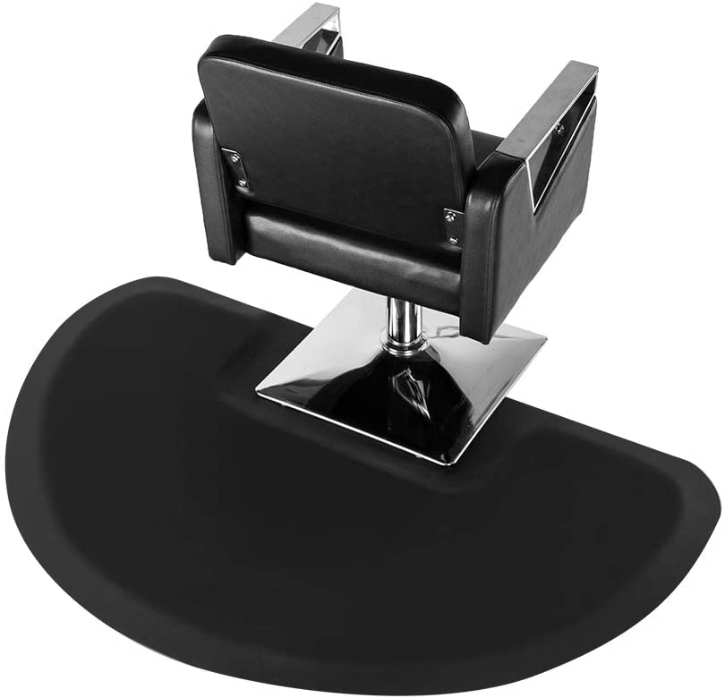 Beauty Plus Round Salon Hair Mat with Square Base