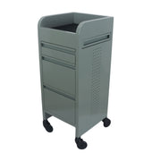 Fusion Sea  Foam 4 Drawer Hairdressing Beauty Trolley - Black Click'n Clean Castor Wheels