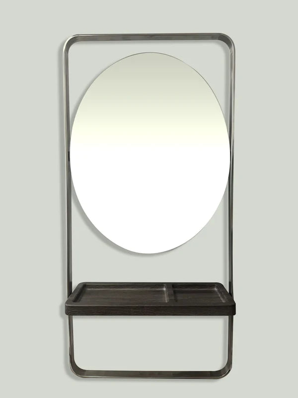 Beauty Plus Professional Albany Oval Mirror Work Station