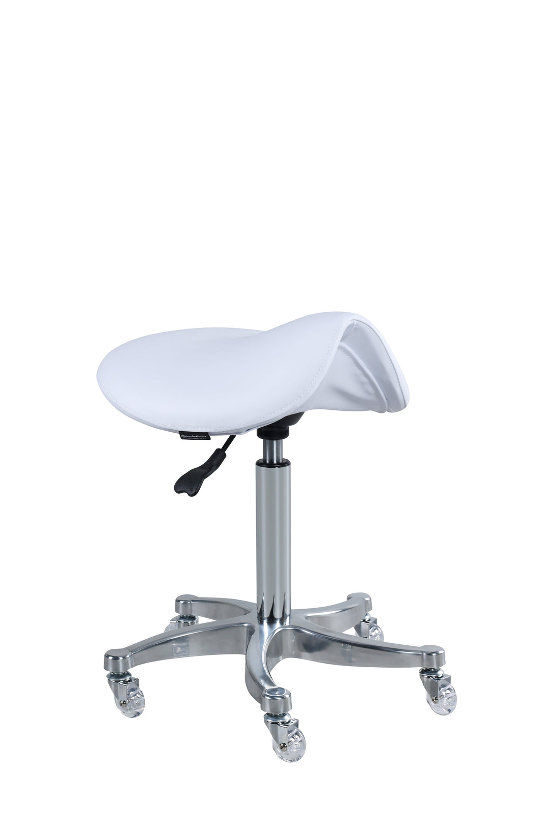 Beauty Plus Saddle Stool - White