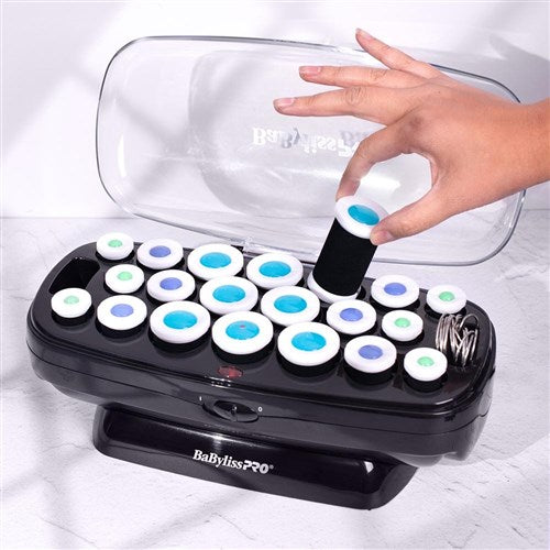 Babylisspro Cascade Velvet Hot Rollers Hairsetter 20 pc