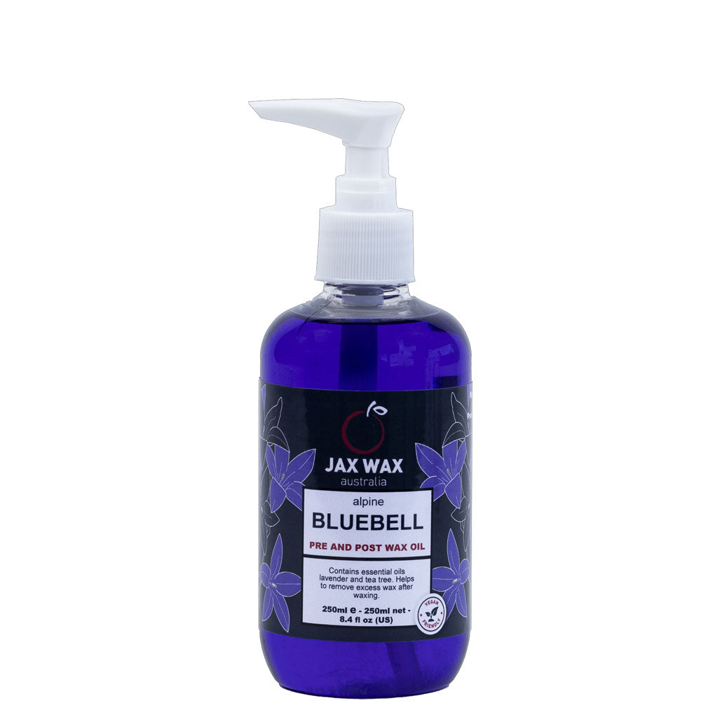 Jax Wax Australia Alpine Bluebell Pre And Post Wax Oil Pump 250ml