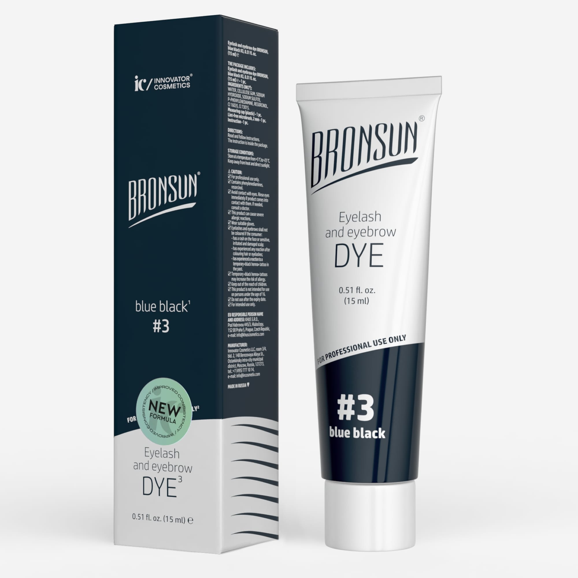 Bronsun Eyelash And Eyebrow Dye - Blue Black