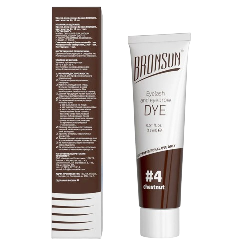 Bronsun Eyelash And Eyebrow Dye - Chestnut