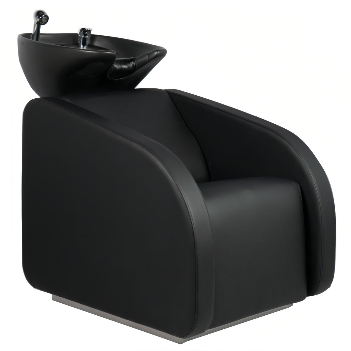 Ballarat Basin Unit with Air Massage Black with Matt Black Basin