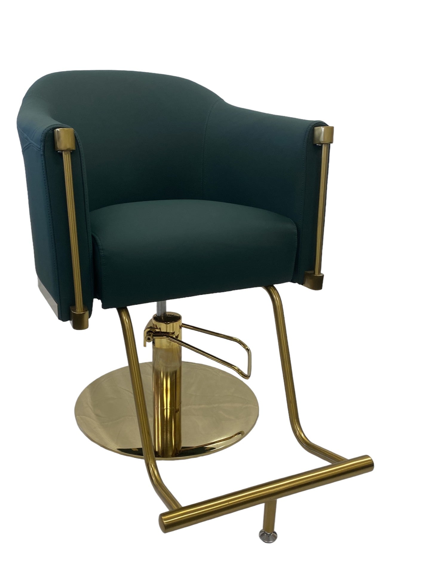 Callie Brow Chair - Green/Gold