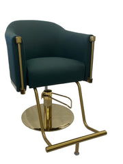 Callie Brow Chair - Green/Gold