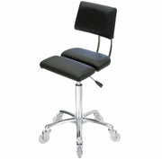 Dove Stool Chrome Base - Black