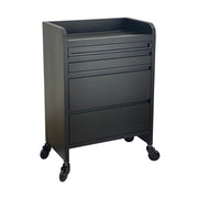 Fusion Plus Black 4 Drawer Hairdressing Beauty Trolley - Click'n Clean Castor Wheels