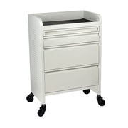 Fusion Plus White 4 Drawer Hairdressing Beauty Trolley - Click'n Clean Castor Wheels