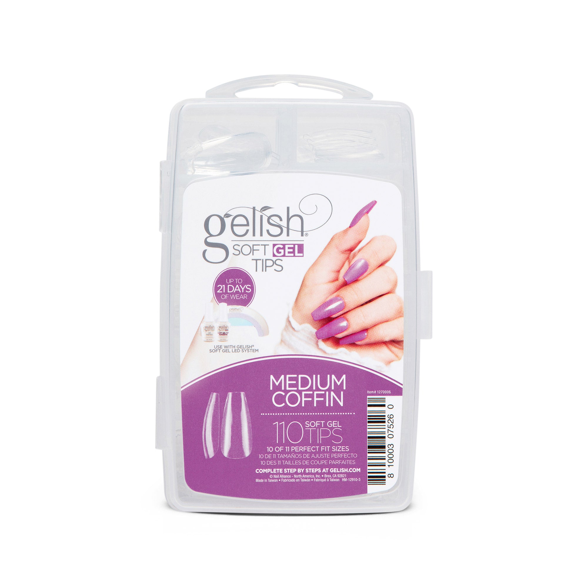 Gelish Soft Gel Medium Coffin Tips