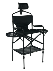 Beauty Plus Greenacre Portable Makeup Chair – Classic Black