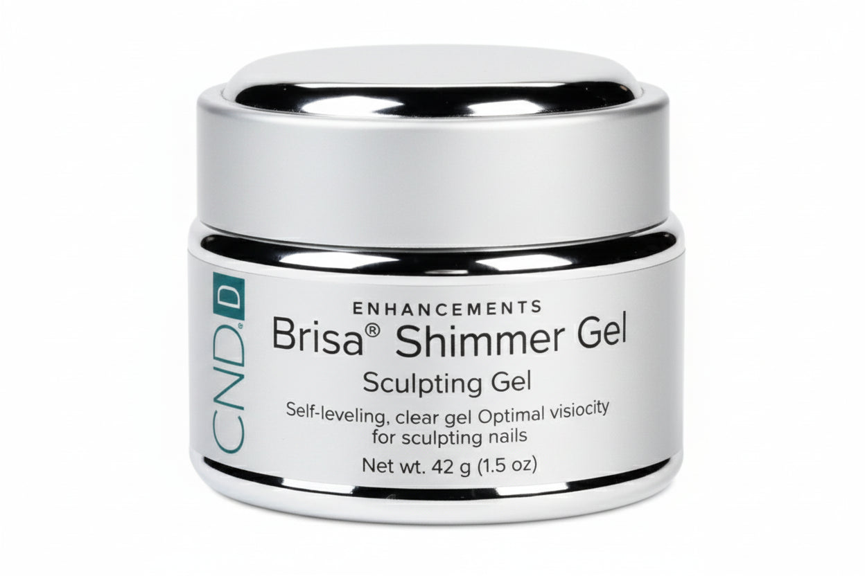 CND Brisa Shimmer Gel- Silver Frost 14g