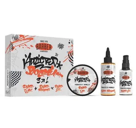 Immortal Barber Marmara Tobacco & Vanilla 3 Piece Beard Set