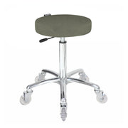 Turbo Forest Green Stool Chrome Base