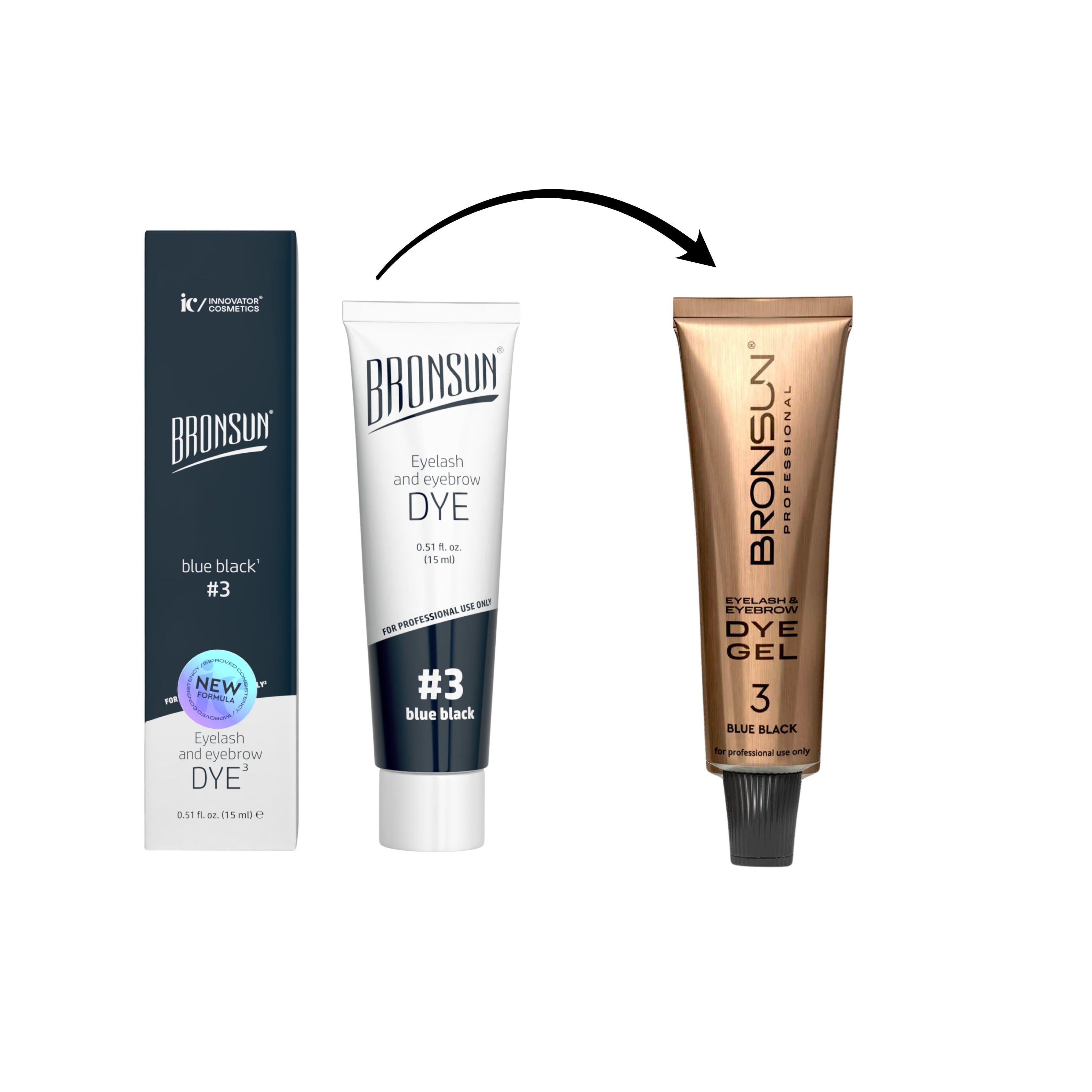 Bronsun Eyelash And Eyebrow Dye - Blue Black