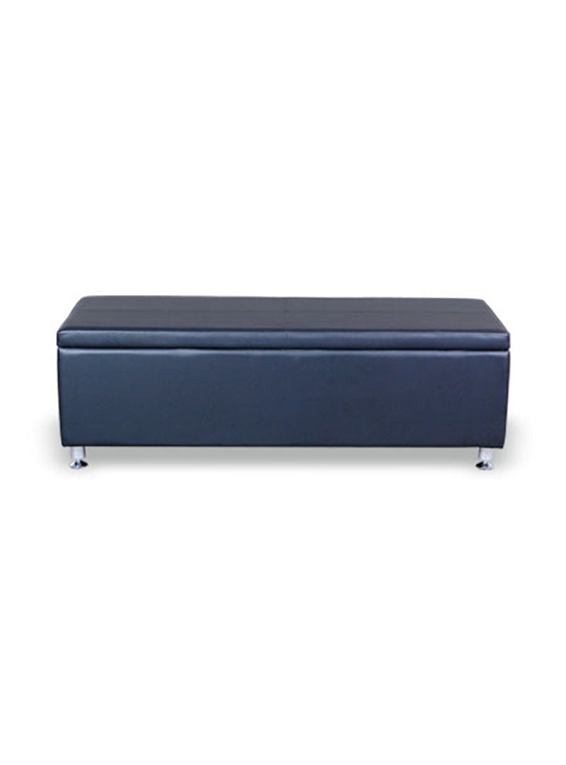 Beauty Plus  Premium Pooraka 3 Person Waiting Lounge - Black