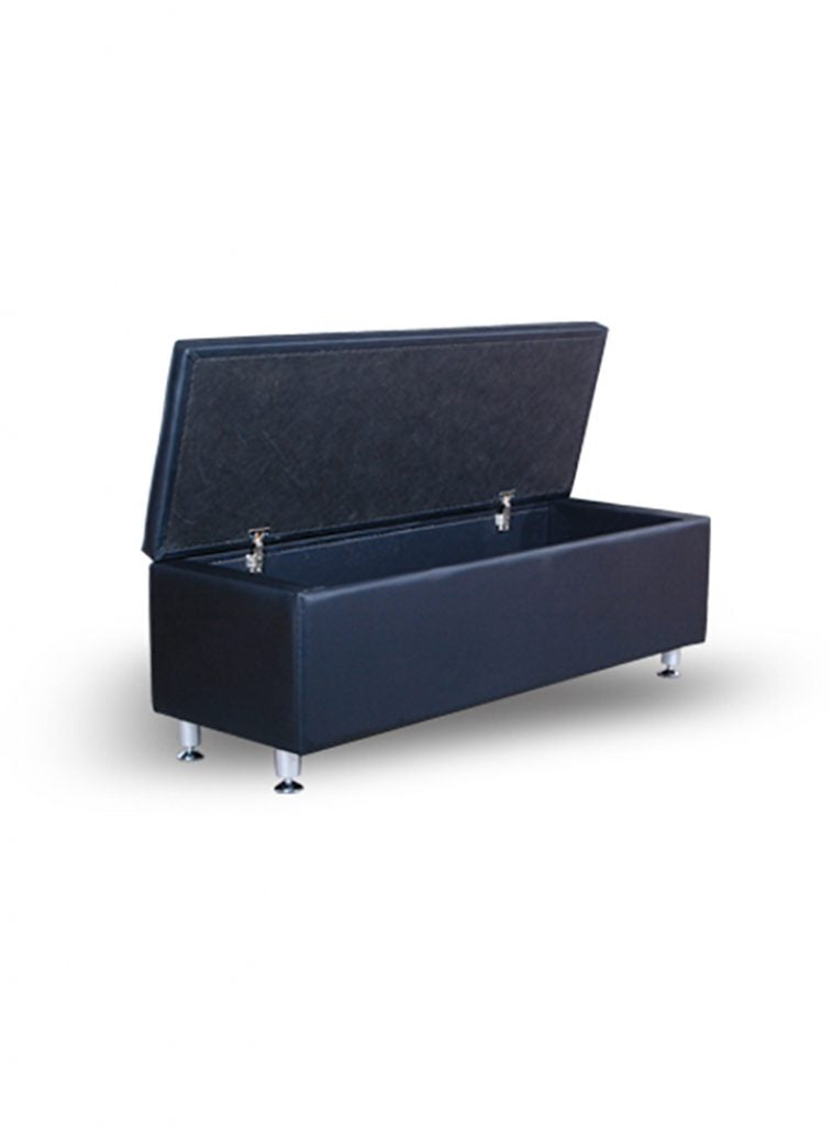 Beauty Plus  Premium Pooraka 3 Person Waiting Lounge - Black