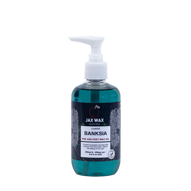 Jax Wax Australia Before & After Products Coastal Banksia Pre & Post Wax Oil Pump 250ml