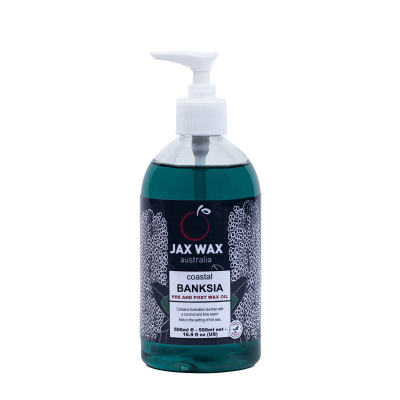 Jax Wax Australia Before & After Products Coastal Banksia Pre & Post Wax Oil Pump 500ml