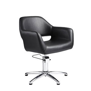 Becca Styling Chair (5 Star Base) - Black