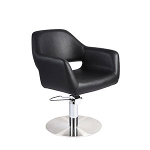 Becca Styling Chair (flat Base) - Black