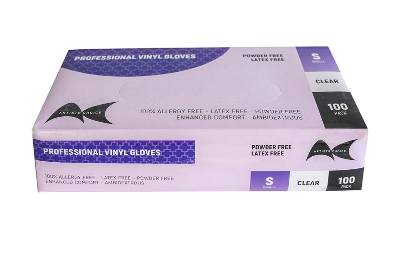 Professional Vinyl Gloves- Small 100pk