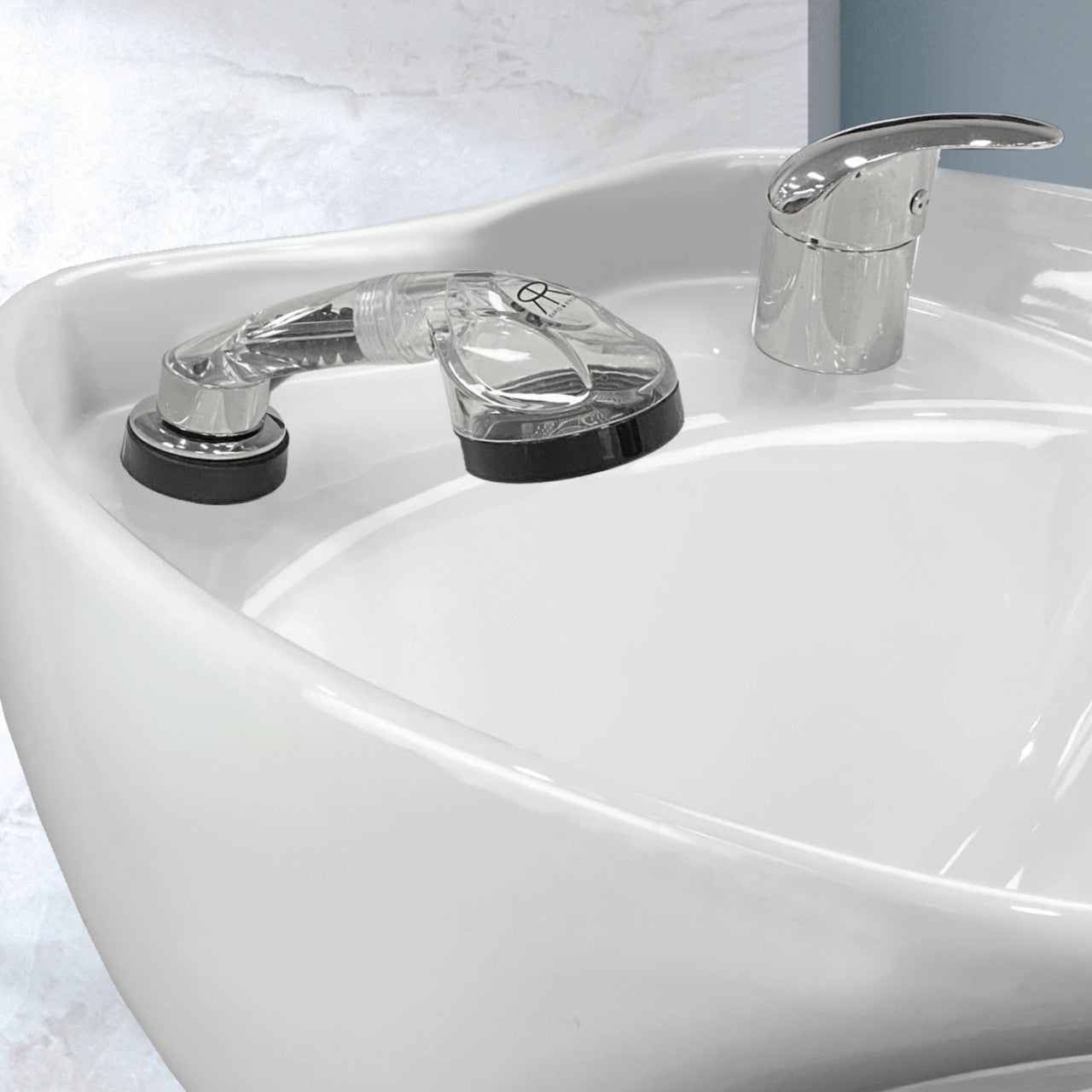 Chrome Mixer Set with Rapid Rinse