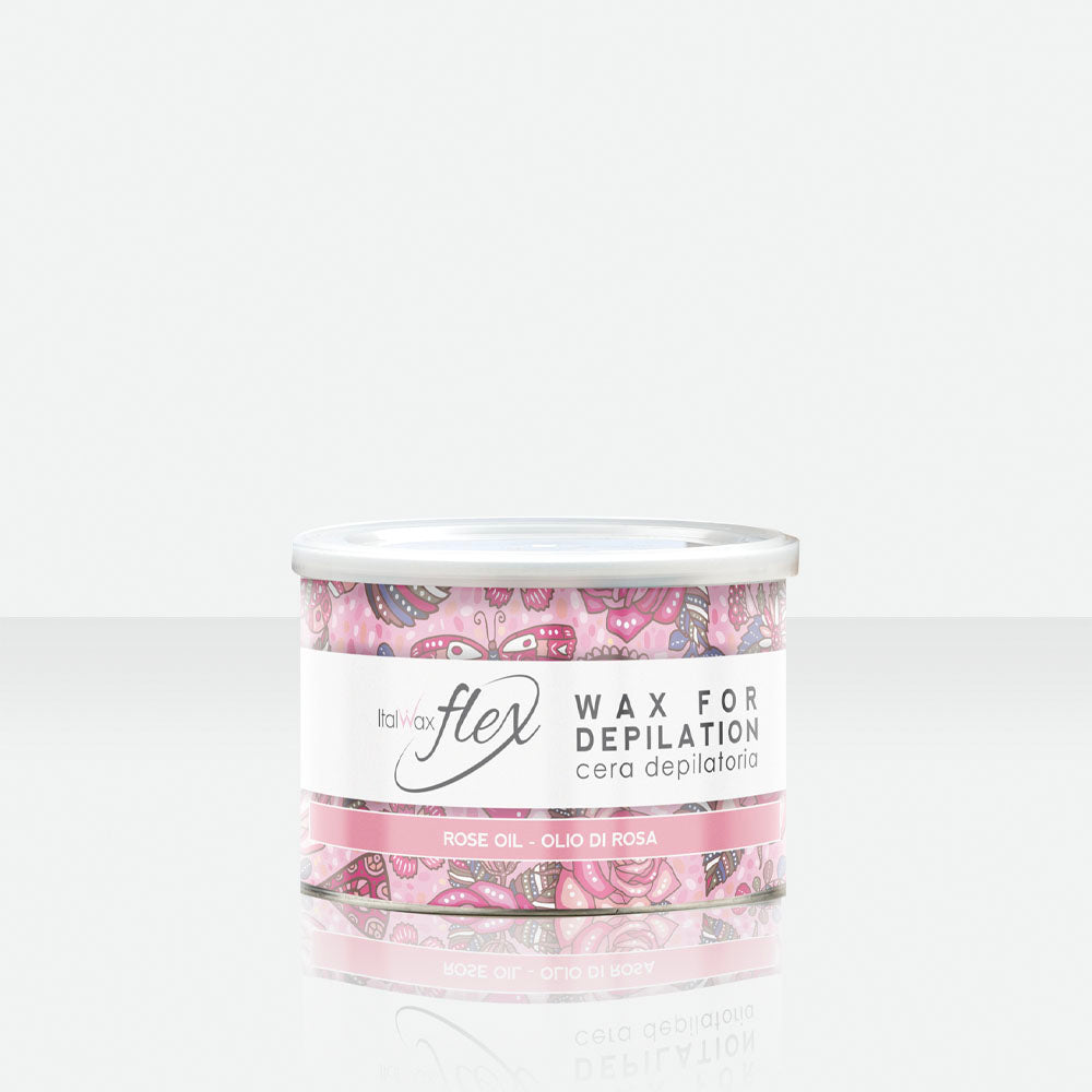 Italwax - Rose Oil Flex Wax Tin 400ml