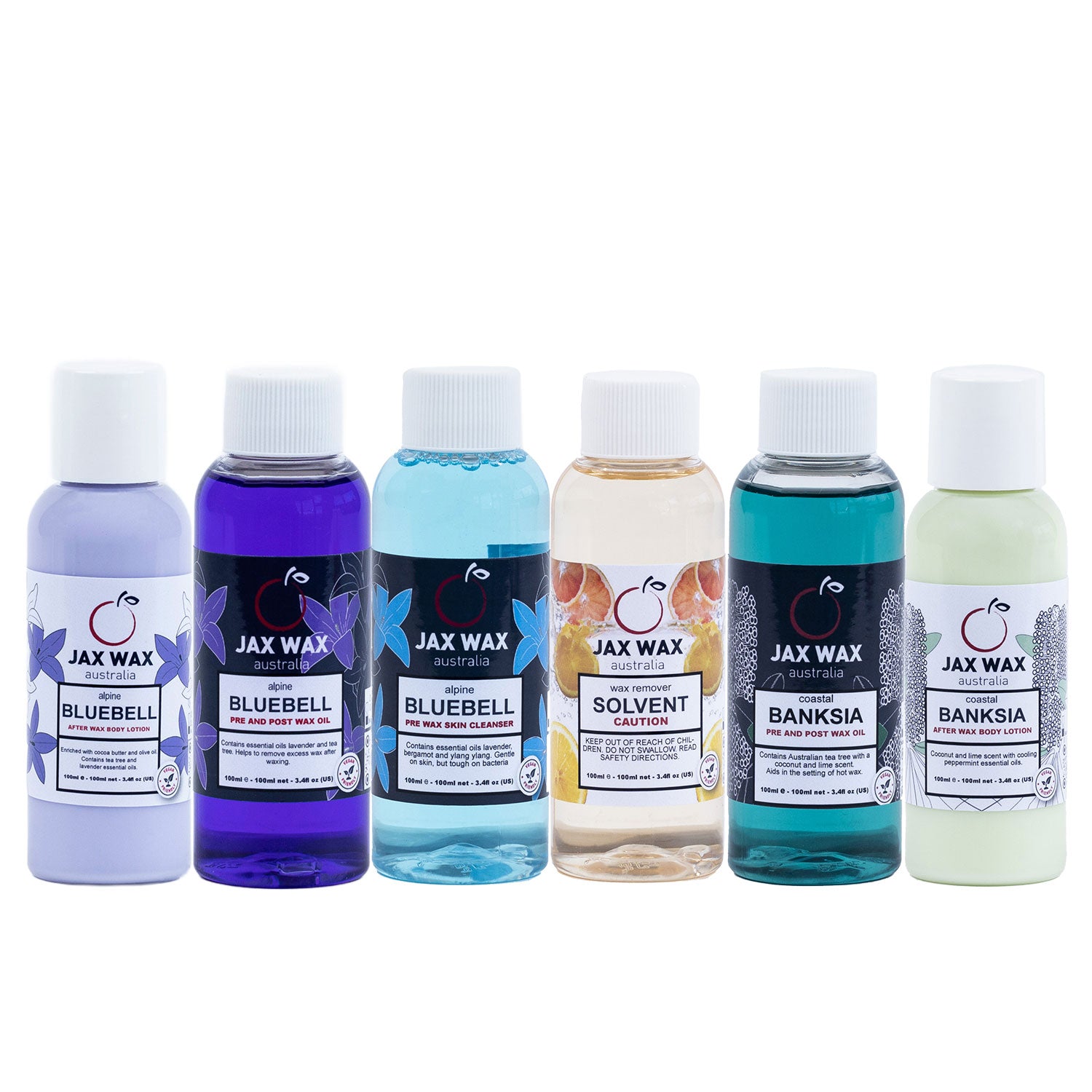 Jax Wax Australia Pre & Post Care Packs (4,5,6 Bottles)