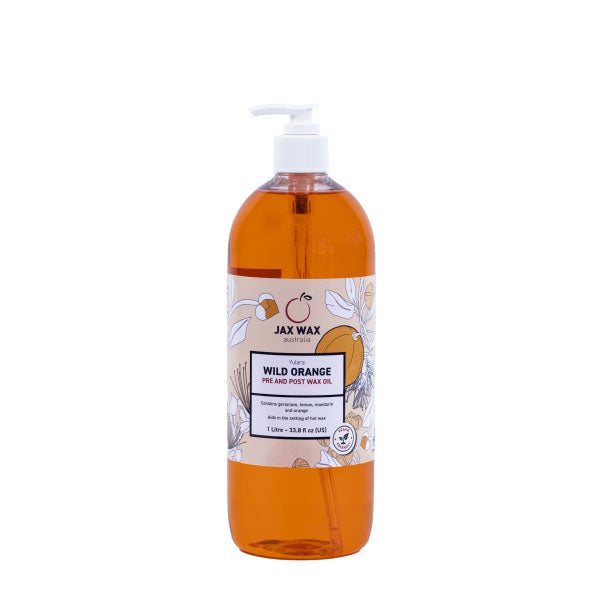 Jax Wax Australia Before & After Products Yulara Wild Orange Pre & Post Wax Oil Refill 1l