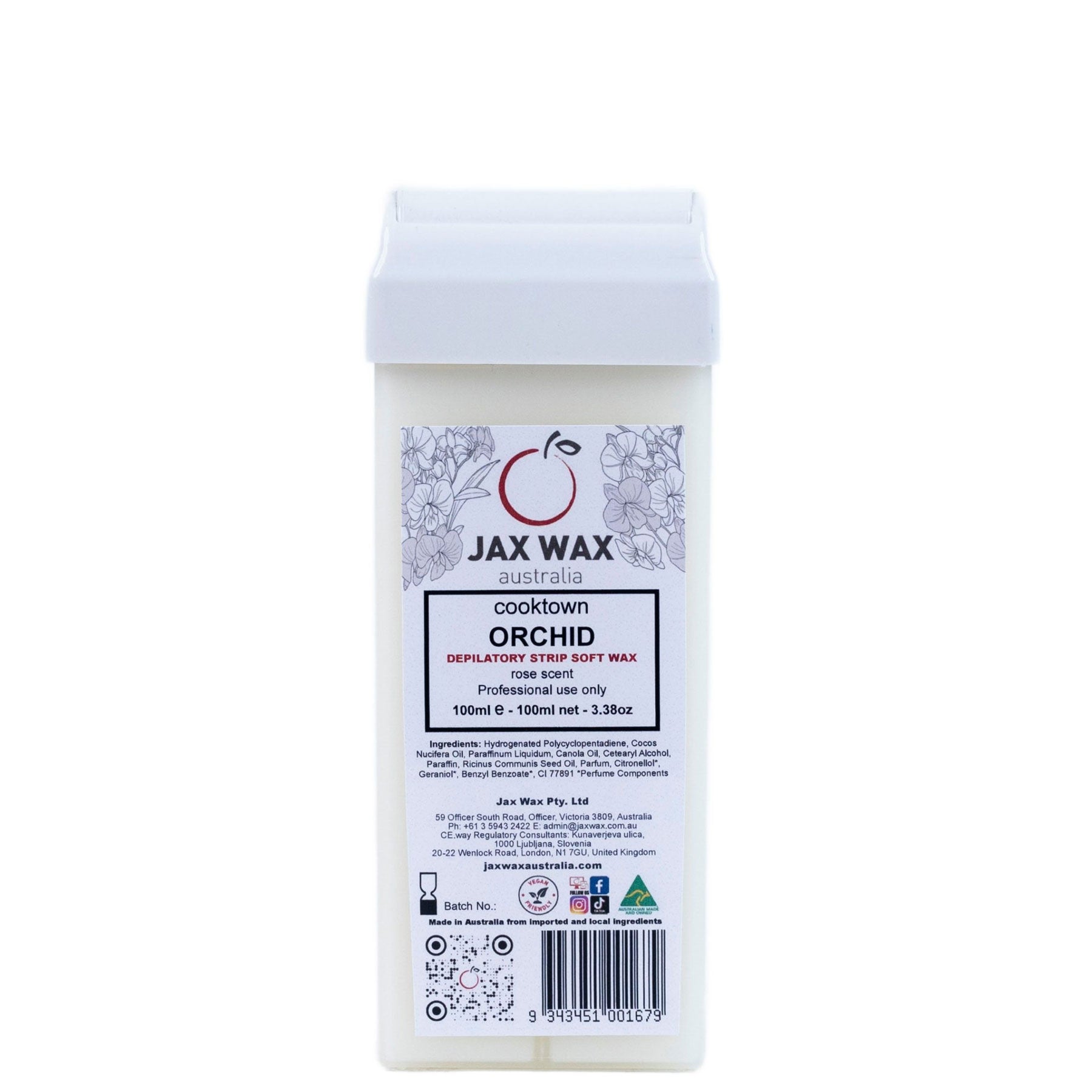 Jax Wax Australia Cartridges Cooktown Orchid With Roller 100ml