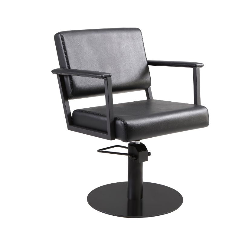 Pheobe Styling Chair - Black- Flat Base