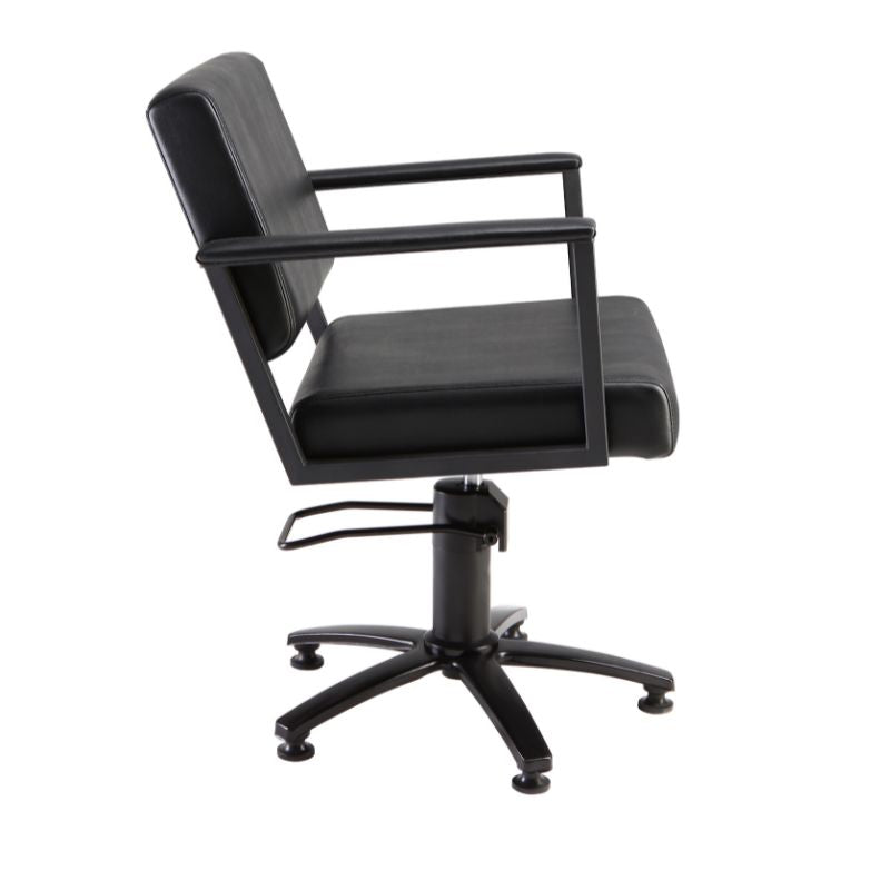 Pheobe Styling Chair - Black- 5 Star Base