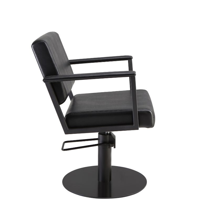 Pheobe Styling Chair - Black- Flat Base