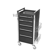 Twilight 5 Drawer Hairdressing Beauty Trolley - Chrome Frame