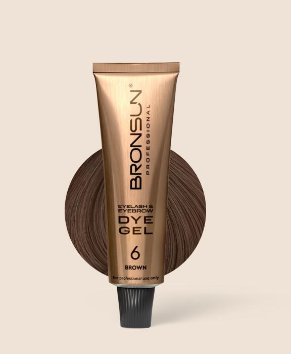 Eyelash and eyebrow dye BRONSUN brown #6