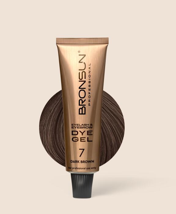 Eyelash and eyebrow dye BRONSUN dark brown #7