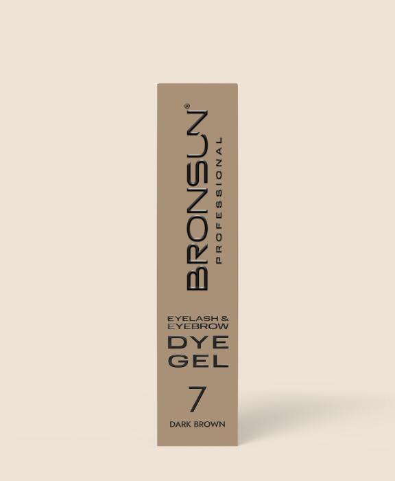 Eyelash and eyebrow dye BRONSUN dark brown #7